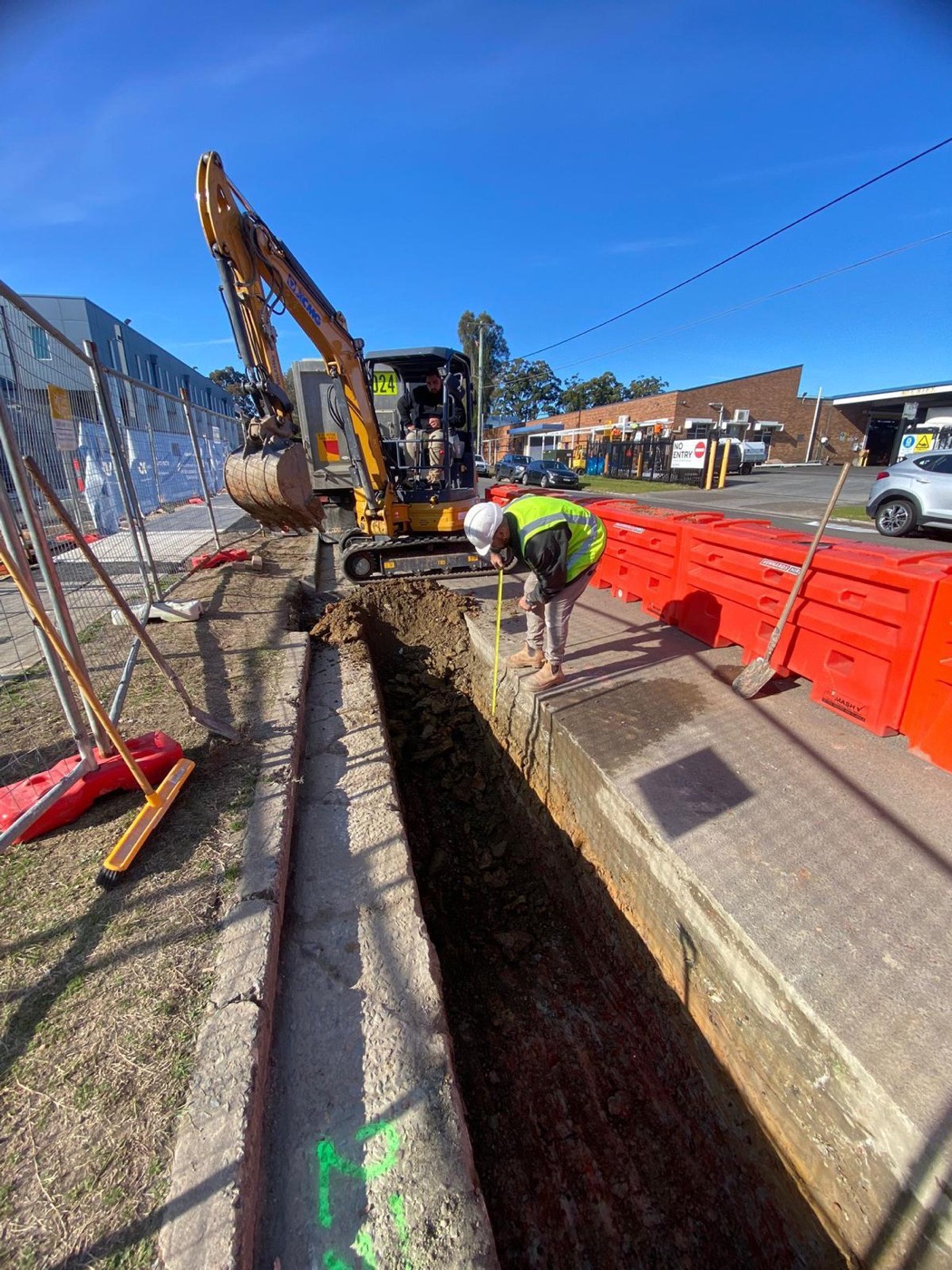 Stormwater works at 6C The Crescent, Kingsgrove